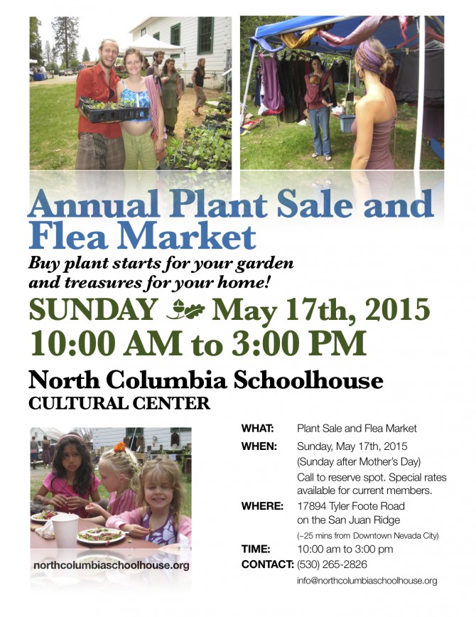 Plant Sale 2015 flyer